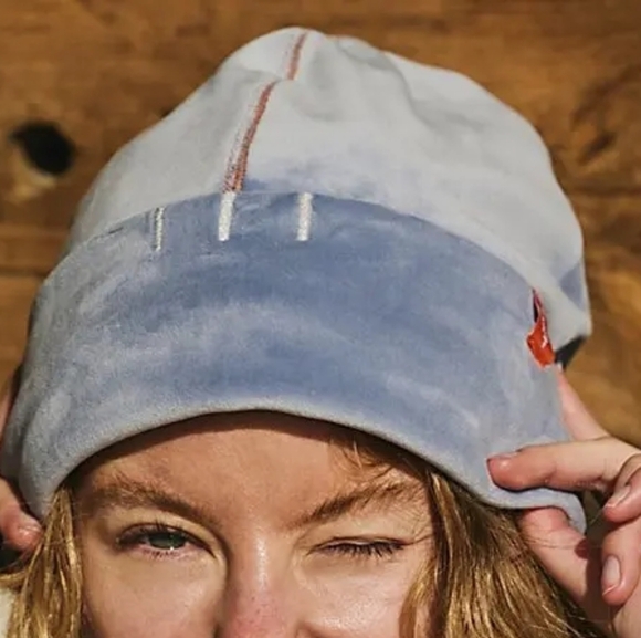 FP Movement by Free People Finish Line Micro Fleece Beanie In Stone Blue New main image 4